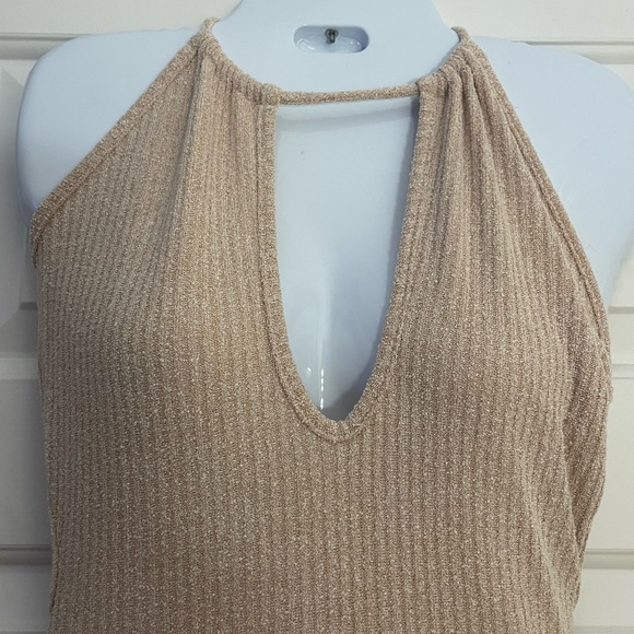 NWOT OOTDFASH cream keyhole backless maxi dress - Picture 3 of 4